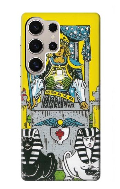 S3739 タロットカード戦車 Tarot Card The Chariot Samsung Galaxy S24 Ultra バックケース、フリップケース・カバー