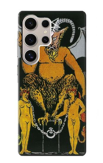 S3740 タロットカード悪魔 Tarot Card The Devil Samsung Galaxy S24 Ultra バックケース、フリップケース・カバー