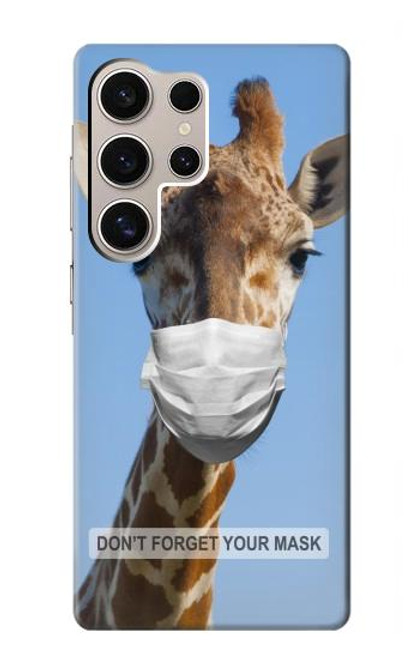 S3806 面白いキリン Funny Giraffe Samsung Galaxy S24 Ultra バックケース、フリップケース・カバー