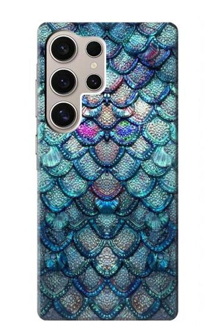 S3809 人魚の鱗 Mermaid Fish Scale Samsung Galaxy S24 Ultra バックケース、フリップケース・カバー
