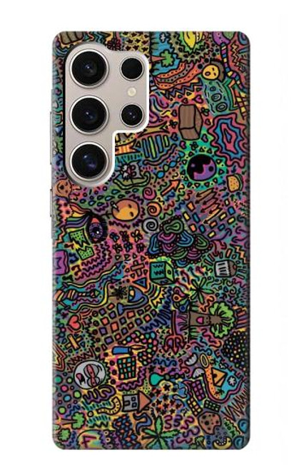 S3815 サイケデリックアート Psychedelic Art Samsung Galaxy S24 Ultra バックケース、フリップケース・カバー