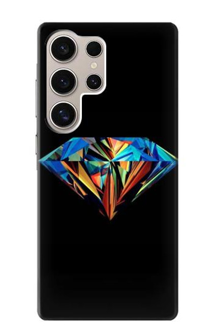 S3842 抽象的な カラフルな ダイヤモンド Abstract Colorful Diamond Samsung Galaxy S24 Ultra バックケース、フリップケース・カバー
