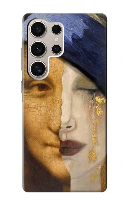 S3853 モナリザ グスタフクリムト フェルメール Mona Lisa Gustav Klimt Vermeer Samsung Galaxy S24 Ultra バックケース、フリップケース・カバー