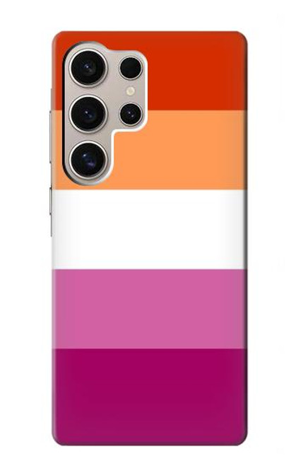 S3887 レズビアンプライドフラッグ Lesbian Pride Flag Samsung Galaxy S24 Ultra バックケース、フリップケース・カバー