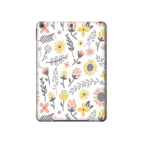 S2354 パステルの花のパターン Pastel Flowers Pattern iPad 10.2 (2021,2020,2019), iPad 9 8 7 タブレットケース