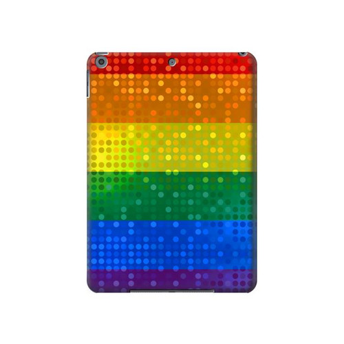 S2683 レインボーフラッグ プライド旗 Rainbow LGBT Pride Flag iPad 10.2 (2021,2020,2019), iPad 9 8 7 タブレットケース