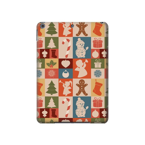 S2854 かわいいクリスマスのパターン Cute Xmas Pattern iPad 10.2 (2021,2020,2019), iPad 9 8 7 タブレットケース