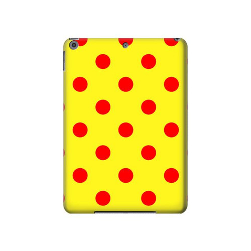 S3526 赤い水玉 Red Spot Polka Dot iPad 10.2 (2021,2020,2019), iPad 9 8 7 タブレットケース