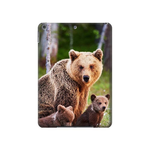 S3558 くまの家族 Bear Family iPad 10.2 (2021,2020,2019), iPad 9 8 7 タブレットケース