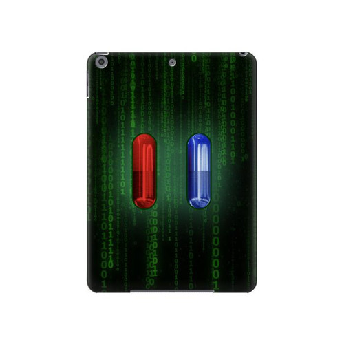 S3816 赤い丸薬青い丸薬カプセル Red Pill Blue Pill Capsule iPad 10.2 (2021,2020,2019), iPad 9 8 7 タブレットケース