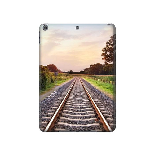 S3866 鉄道直線線路 Railway Straight Train Track iPad 10.2 (2021,2020,2019), iPad 9 8 7 タブレットケース