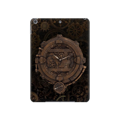 S3902 スチーム パンクなクロック ギア Steampunk Clock Gear iPad 10.2 (2021,2020,2019), iPad 9 8 7 タブレットケース