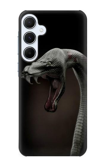 S1597 ブラックマンバ 毒蛇 Black Mamba Snake Samsung Galaxy A55 5G バックケース、フリップケース・カバー