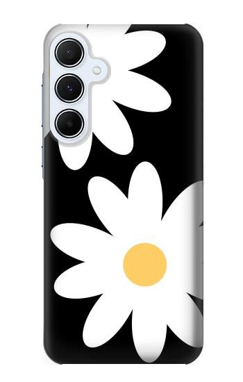 S2315 デイジー白い花 Daisy White Flowers Samsung Galaxy A55 5G バックケース、フリップケース・カバー