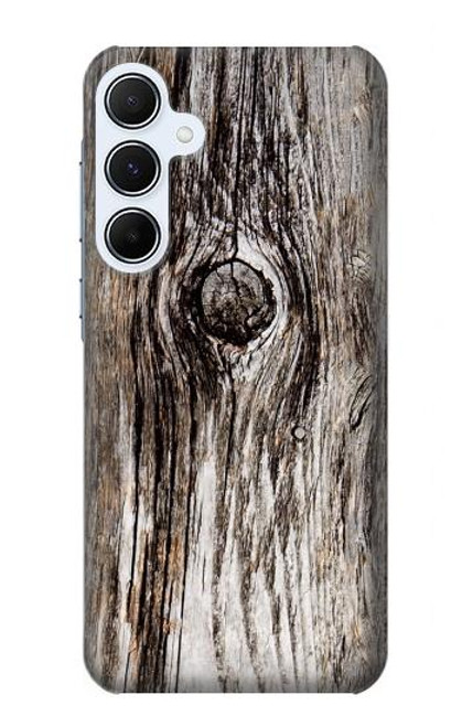 S2844 古い木材樹皮 グラフィック Old Wood Bark Printed Samsung Galaxy A55 5G バックケース、フリップケース・カバー