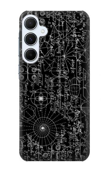 S3808 数学黒板 Mathematics Blackboard Samsung Galaxy A55 5G バックケース、フリップケース・カバー