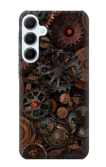S3884 スチーム パンクな機械の歯車 Steampunk Mechanical Gears Samsung Galaxy A55 5G バックケース、フリップケース・カバー