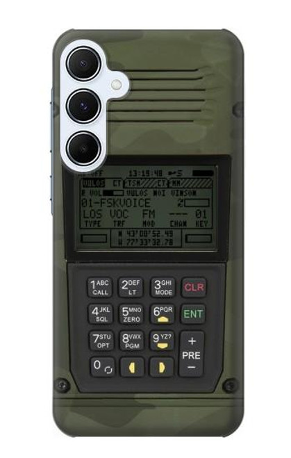 S3959 ミリタティ ラジオ グラフィック プリント Military Radio Graphic Print Samsung Galaxy A55 5G バックケース、フリップケース・カバー