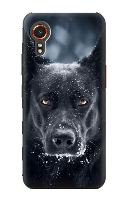 S3168 ドイツのシェパード・ブラック・ドッグ German Shepherd Black Dog Samsung Galaxy Xcover7 バックケース、フリップケース・カバー