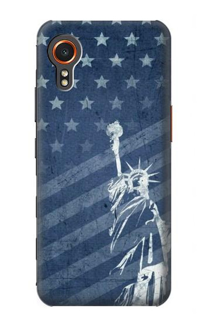 S3450 米国旗の自由の女神 US Flag Liberty Statue Samsung Galaxy Xcover7 バックケース、フリップケース・カバー