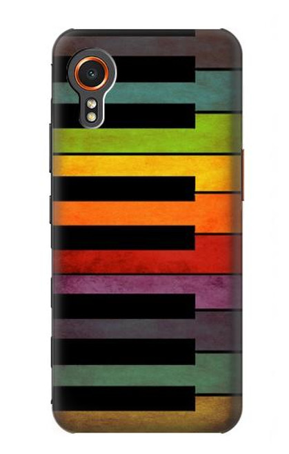 S3451 カラフルなピアノ Colorful Piano Samsung Galaxy Xcover7 バックケース、フリップケース・カバー