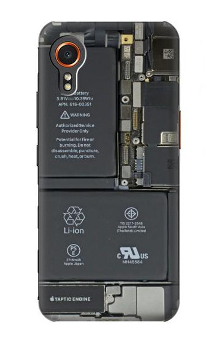 S3467 携帯電話の中のグラフィック Inside Mobile Phone Graphic Samsung Galaxy Xcover7 バックケース、フリップケース・カバー