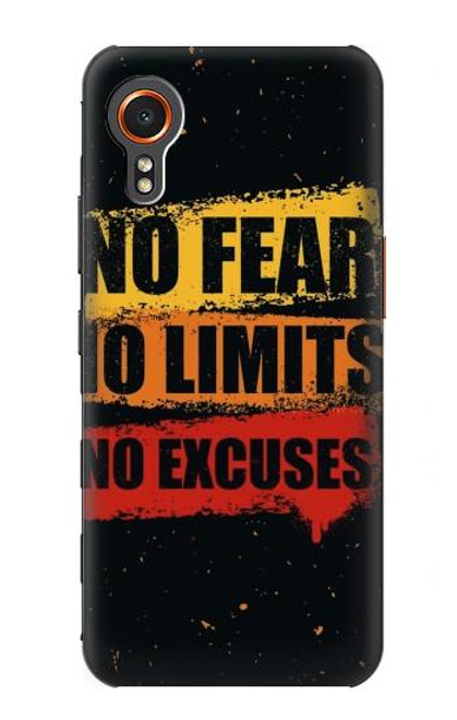 S3492 恐れのない言い訳のない No Fear Limits Excuses Samsung Galaxy Xcover7 バックケース、フリップケース・カバー