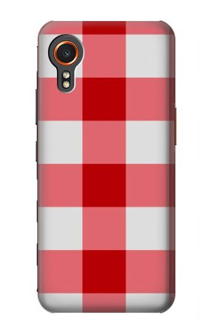 S3535 レッドギンガム Red Gingham Samsung Galaxy Xcover7 バックケース、フリップケース・カバー