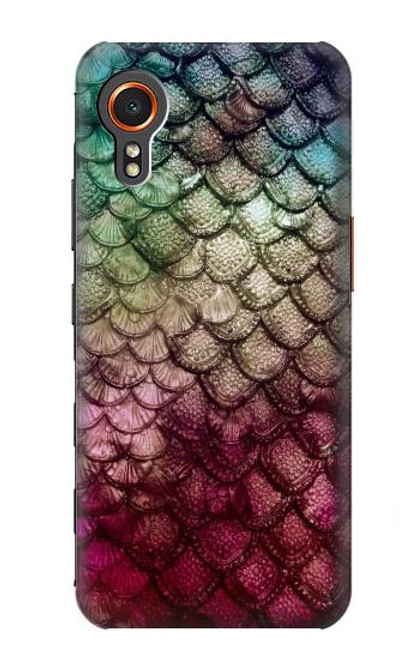 S3539 人魚の鱗 Mermaid Fish Scale Samsung Galaxy Xcover7 バックケース、フリップケース・カバー