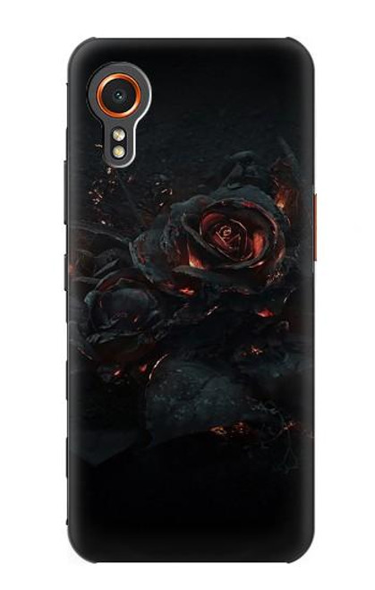 S3672 バーンドローズ Burned Rose Samsung Galaxy Xcover7 バックケース、フリップケース・カバー