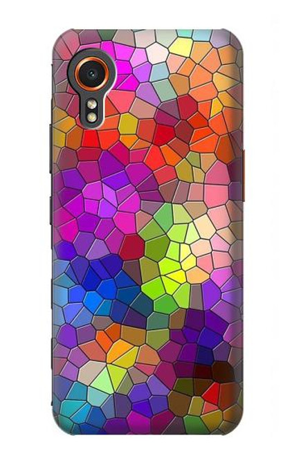 S3677 カラフルなレンガのモザイク Colorful Brick Mosaics Samsung Galaxy Xcover7 バックケース、フリップケース・カバー