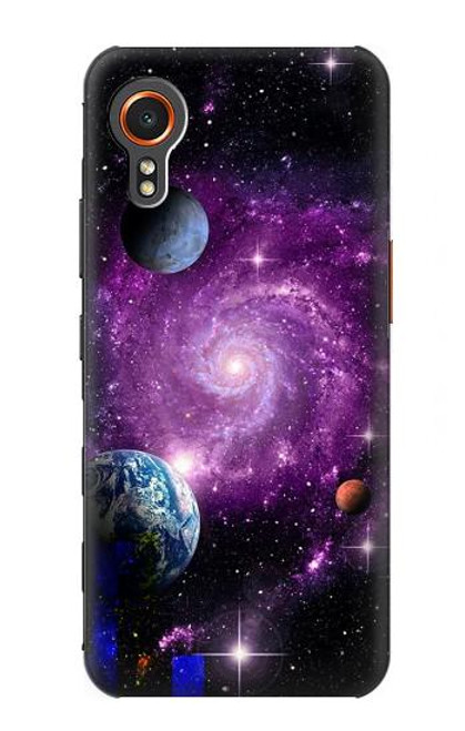 S3689 銀河宇宙惑星 Galaxy Outer Space Planet Samsung Galaxy Xcover7 バックケース、フリップケース・カバー