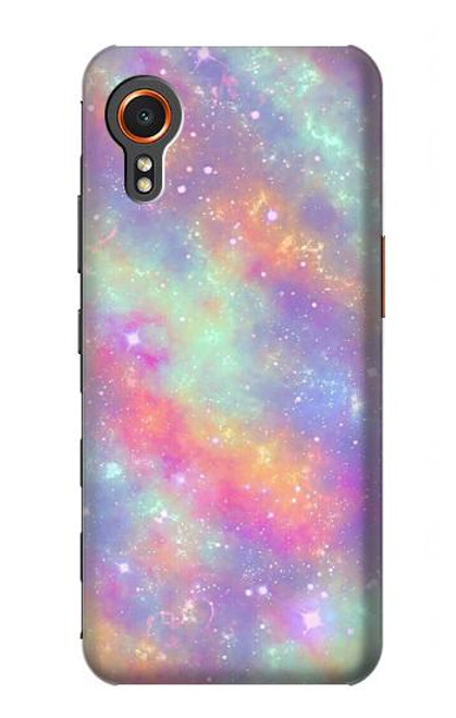 S3706 パステルレインボーギャラクシーピンクスカイ Pastel Rainbow Galaxy Pink Sky Samsung Galaxy Xcover7 バックケース、フリップケース・カバー
