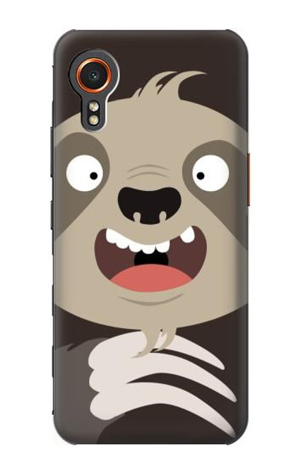 S3855 ナマケモノの顔の漫画 Sloth Face Cartoon Samsung Galaxy Xcover7 バックケース、フリップケース・カバー