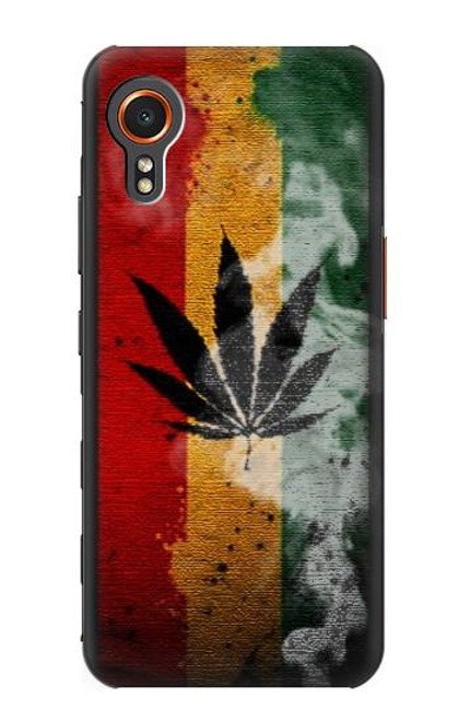 S3890 レゲエ ラスタ フラッグ スモーク Reggae Rasta Flag Smoke Samsung Galaxy Xcover7 バックケース、フリップケース・カバー