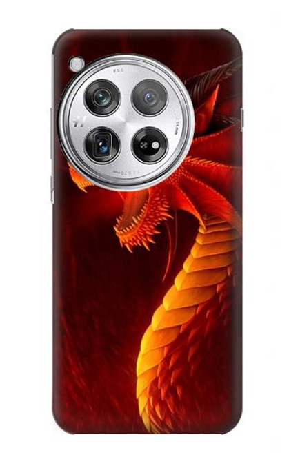 S0526 レッド・ドラゴン Red Dragon OnePlus 12 バックケース、フリップケース・カバー