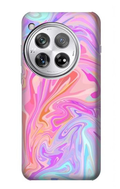 S3444 デジタルアートカラフルな液体 Digital Art Colorful Liquid OnePlus 12 バックケース、フリップケース・カバー
