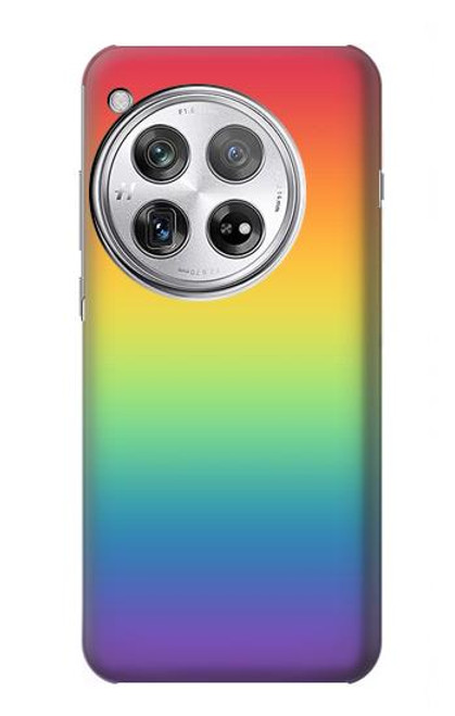 S3698 LGBTグラデーションプライドフラグ LGBT Gradient Pride Flag OnePlus 12 バックケース、フリップケース・カバー
