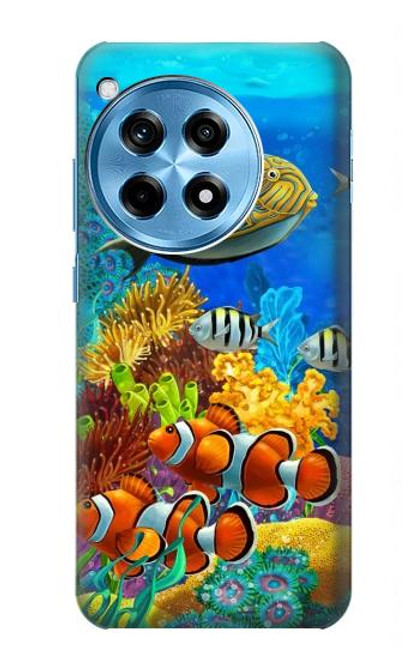S2568 海と魚とサンゴ Sea Seabed Fish Corals Underwater Ocean OnePlus 12R バックケース、フリップケース・カバー