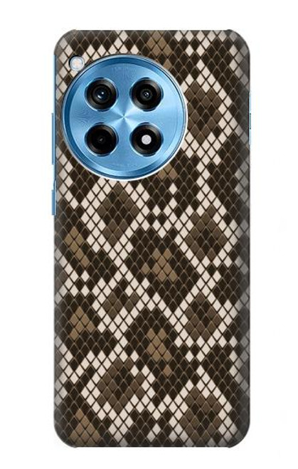 S3389 シームレスなヘビ皮パターングラフィック Seamless Snake Skin Pattern Graphic OnePlus 12R バックケース、フリップケース・カバー