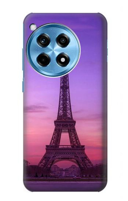 S3447 エッフェルパリの夕日 Eiffel Paris Sunset OnePlus 12R バックケース、フリップケース・カバー