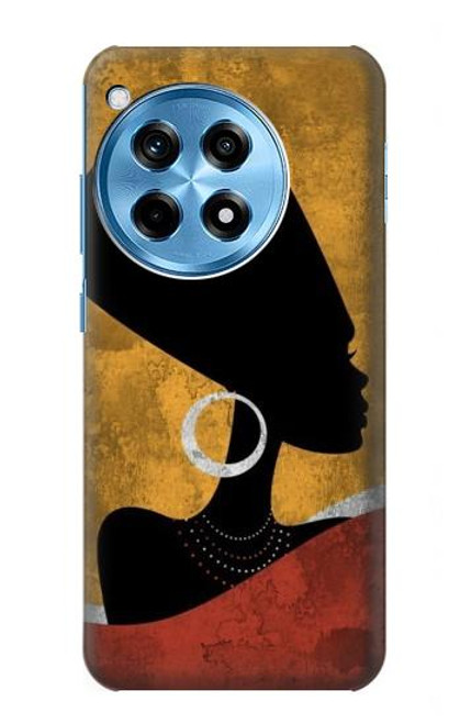 S3453 アフリカの女王ネフェルティティ African Queen Nefertiti Silhouette OnePlus 12R バックケース、フリップケース・カバー