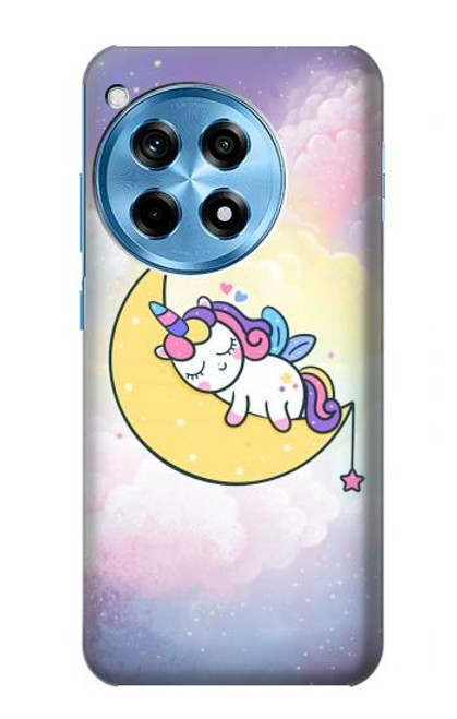 S3485 かわいい眠りユニコーン Cute Unicorn Sleep OnePlus 12R バックケース、フリップケース・カバー