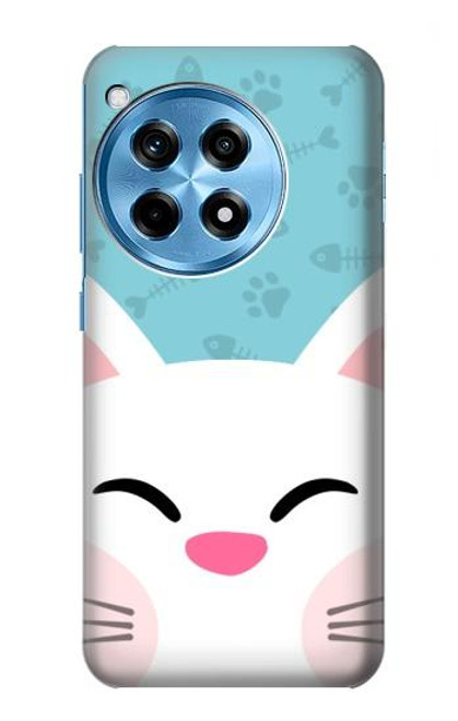 S3542 かわいい猫漫画 Cute Cat Cartoon OnePlus 12R バックケース、フリップケース・カバー