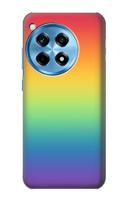 S3698 LGBTグラデーションプライドフラグ LGBT Gradient Pride Flag OnePlus 12R バックケース、フリップケース・カバー