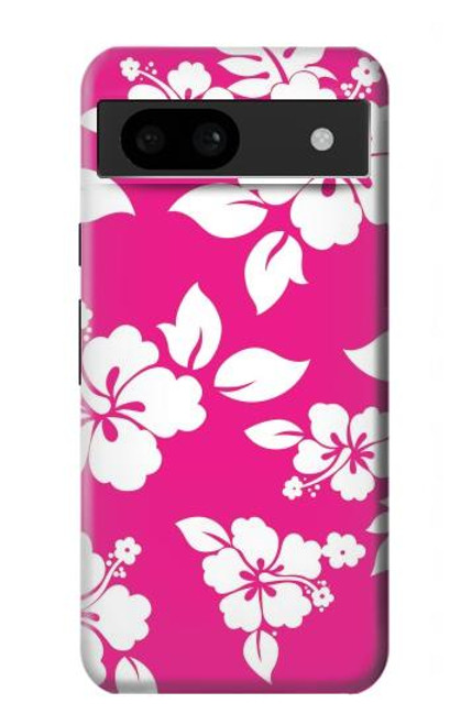 S2246 ハワイのハイビスカスピンク柄 Hawaiian Hibiscus Pink Pattern Google Pixel 8a バックケース、フリップケース・カバー