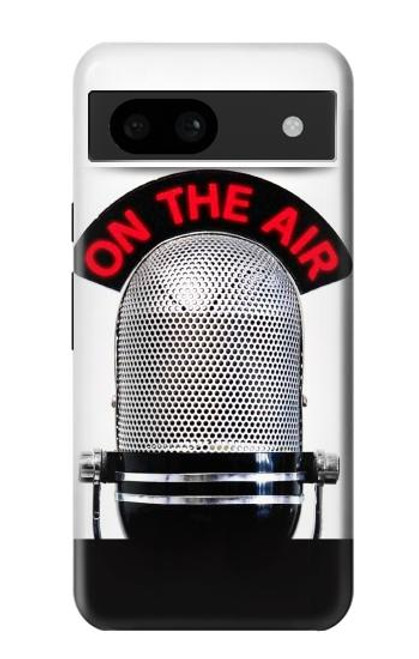 S2381 オンエアヴィンテージラジオマイク Vintage Radio Microphone On The Air Google Pixel 8a バックケース、フリップケース・カバー