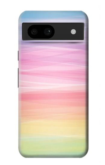 S3507 カラフルな虹 パステル Colorful Rainbow Pastel Google Pixel 8a バックケース、フリップケース・カバー