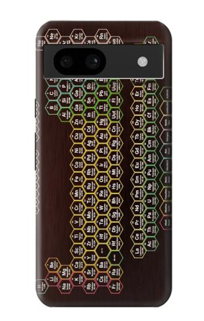 S3544 ネオンハニカム周期表 Neon Honeycomb Periodic Table Google Pixel 8a バックケース、フリップケース・カバー