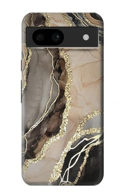 S3700 マーブルゴールドグラフィックプリント Marble Gold Graphic Printed Google Pixel 8a バックケース、フリップケース・カバー